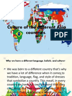 Culture of The Different Asia Countries