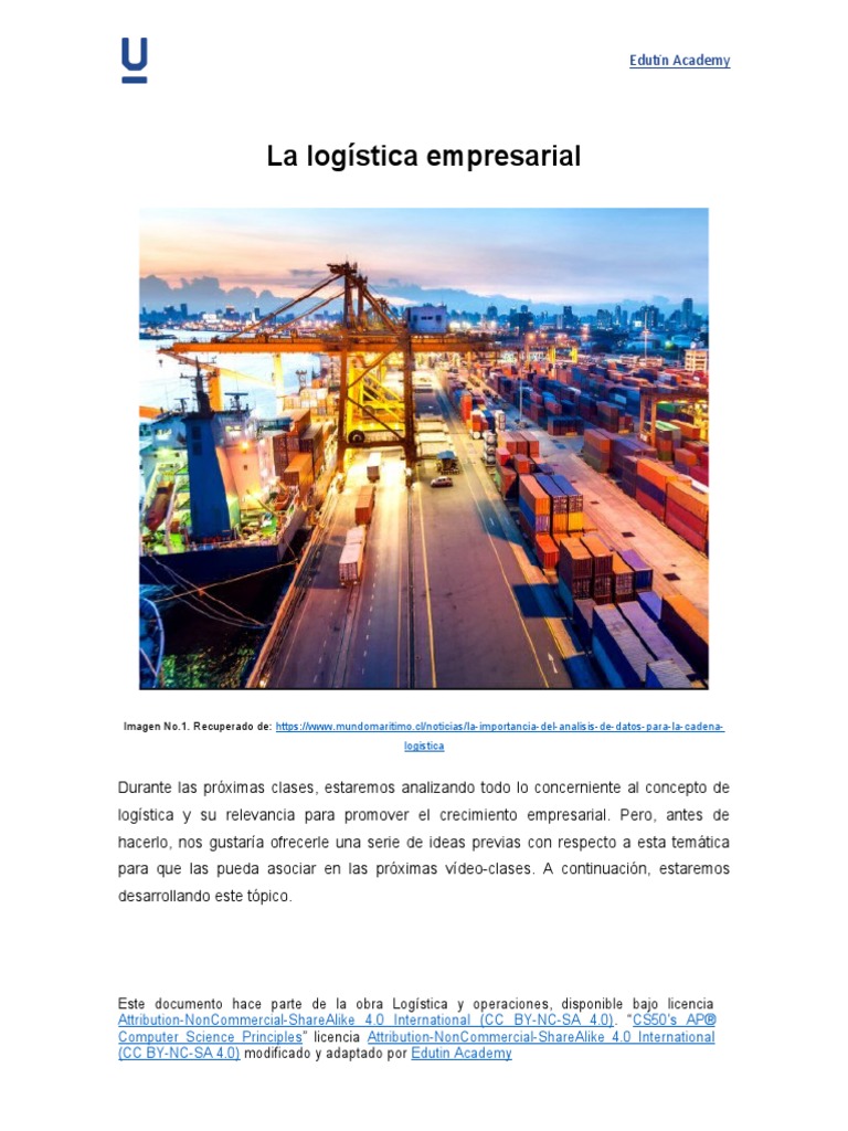 La Logística Empresarial | PDF | Logística | Economias