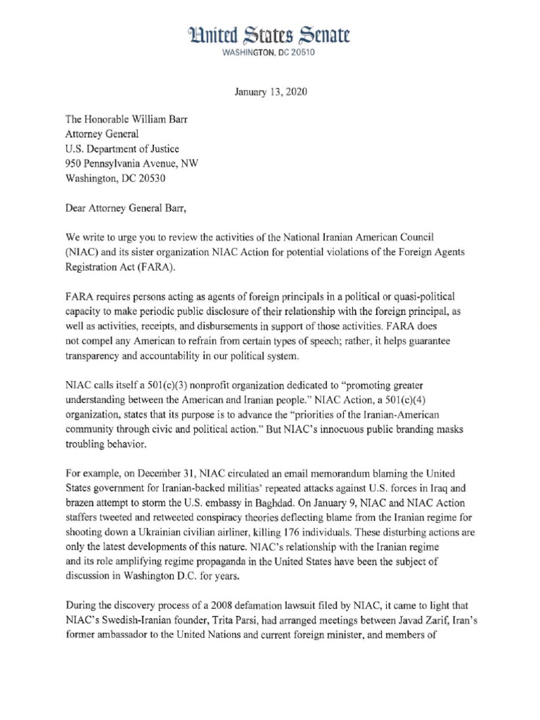 Niac Letter Final | PDF