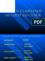 Physical Examination of Chest and Lungs