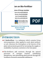 Presentation On Bio-Fertilizer: Name of Group Member