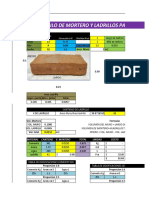 Calculo de materiales para muro de ladrillo