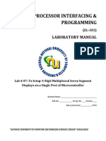 Microprocessor Interfacing & Programming: Laboratory Manual