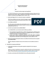 Frequently Asked Questions Mergers and Acquisitions: PCC-MC No. 2018-001 Commission Resolution 03-2019