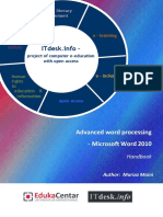 Advanced Word Processing-Microsoft Word 2010-Handbook PDF