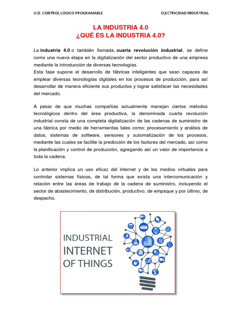 Introducción a la Industria 4.0 | PDF | Internet de las Cosas ...