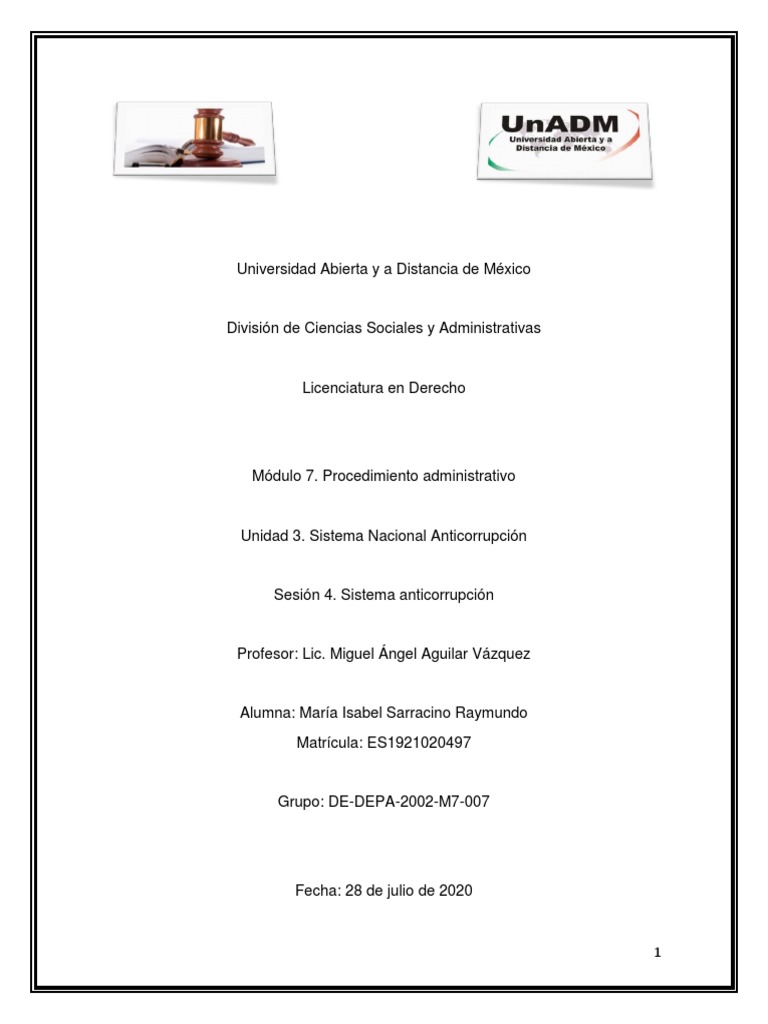 Sistema Nacional Anticorrupción: Estructura y Aplicación | PDF ...