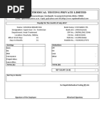 Rapid Methodical Testing Private Limited: Payslip For The Month of July-2017