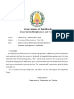 Impact of Social Reform Movements in The Socio - Economic Development of TamilNadu - 1st - Chapter PDF