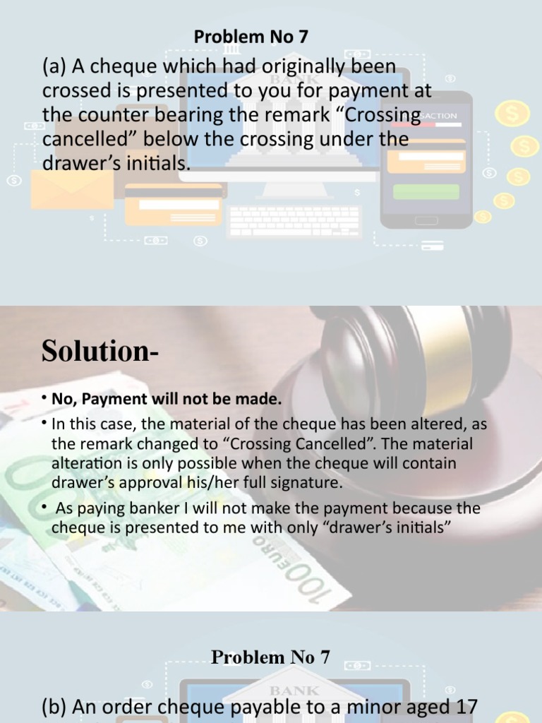 Cheque Alteration and Payment Issues | PDF | Cheque | Payments