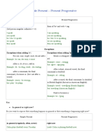 Simple Present - Present Progressive: Exceptions Exceptions When Adding 'S': Exceptions When Adding 'Ing'