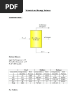 Material And Energy Balance