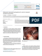 Endoscopic Transcanal Myringoplasty For Anterior Tympanic PDF