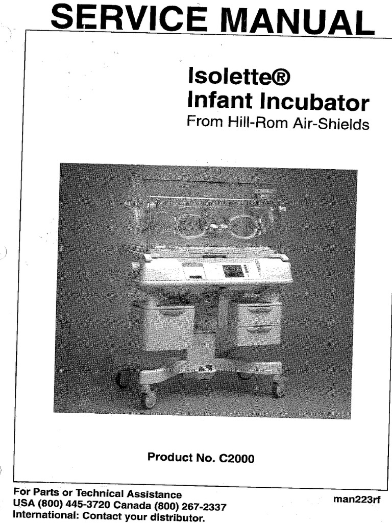 HillRom Isolette Incubator Service Manual PDF PDF