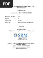 Cse Lab Manual Datastructure PDF