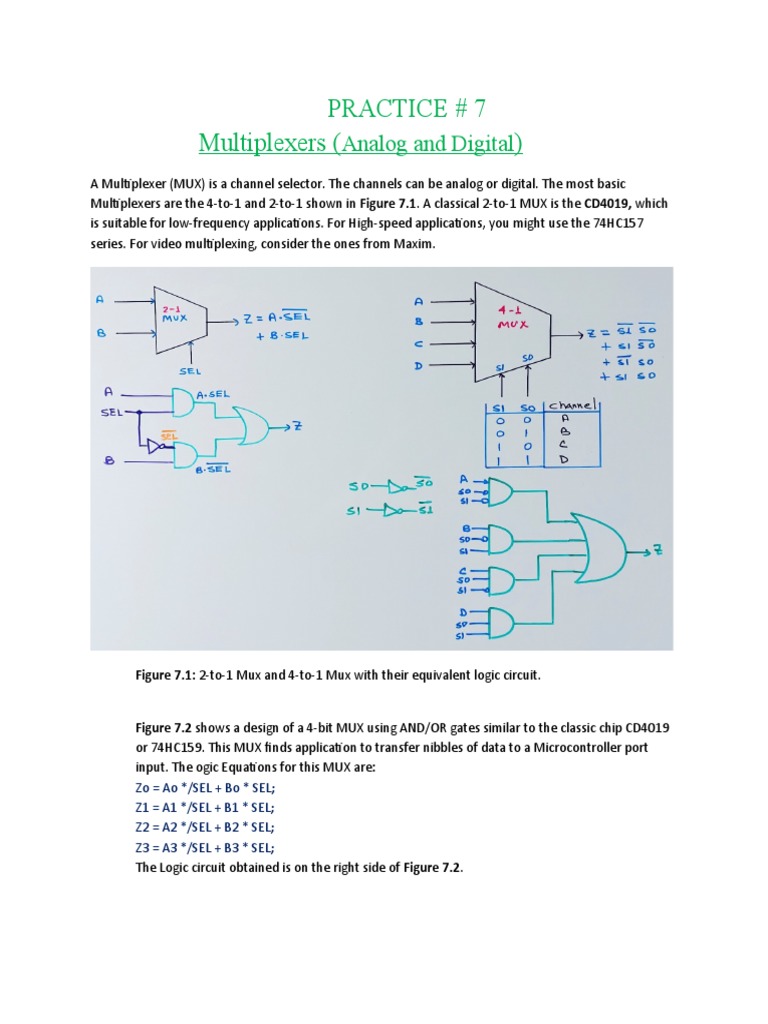 74HC159 Multiplexer Applications | PDF