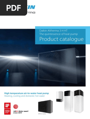 Daikin Altherma 3 H HT - B2B - Product Catalogue - ECPEN19-767 - English  PDF | PDF | Water Heating | Heat Pump