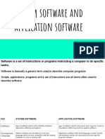 System Software and Application Software