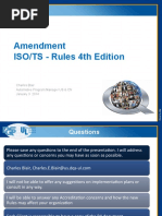 Amendment ISO TS - Rules 4th Edition