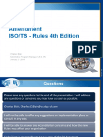 Amendment ISO TS - Rules 4th Edition