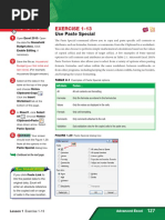 Exercise 1-13: Use Paste Special