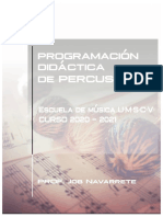 Programación Percusión