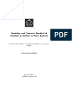 Modelling and Control of Doubly Fed Induction Generators in Power System PDF