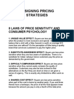 Designing Pricing Strategies: 8 Laws of Price Sensitivity and Consumer Psychology