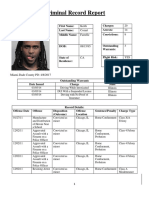 Criminal Record Report