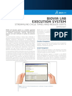 Biovia Lab Execution System: Streamline Cycle Times and Reduce Costs