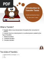 Introduction To Transfer Taxes