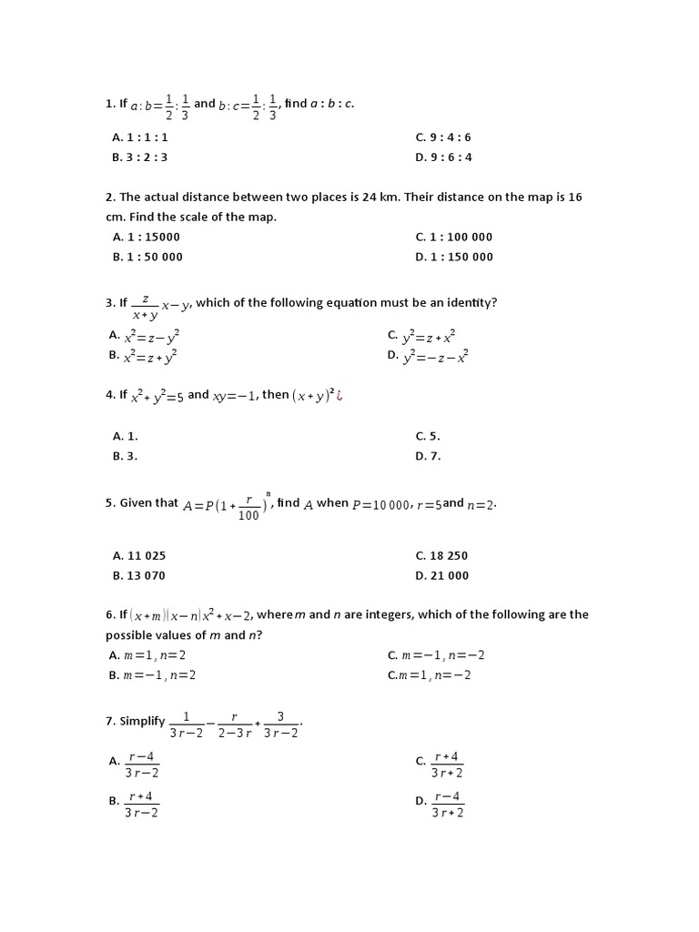 X Y X Y Which Of The Following Equation Must Be An Identity Z Y Z X Z Y Z X Y Teaching Mathematics Mathematical Objects
