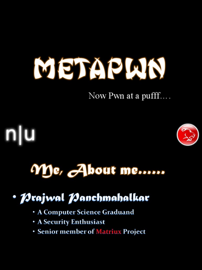 Metasploit Framework for Penetration Testing | PDF