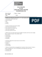 Soal Tematik Kelas 3-Tema 3 - Sub 4