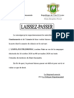 Laissez-Passer RHDP