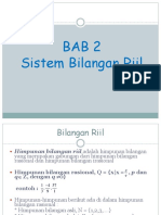 Bab 2 Sistem Bilangan Riil