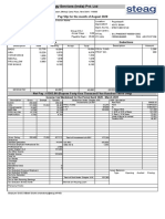 STEAG Energy Services Pay Slip for August 2020