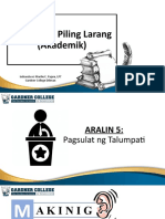Piling Larang Akademik - Aralin 5
