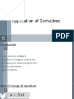 Application of Derivatives