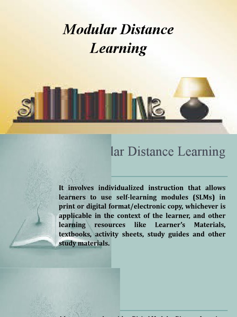 Modular Distance Learning | PDF | Distance Education | Learning