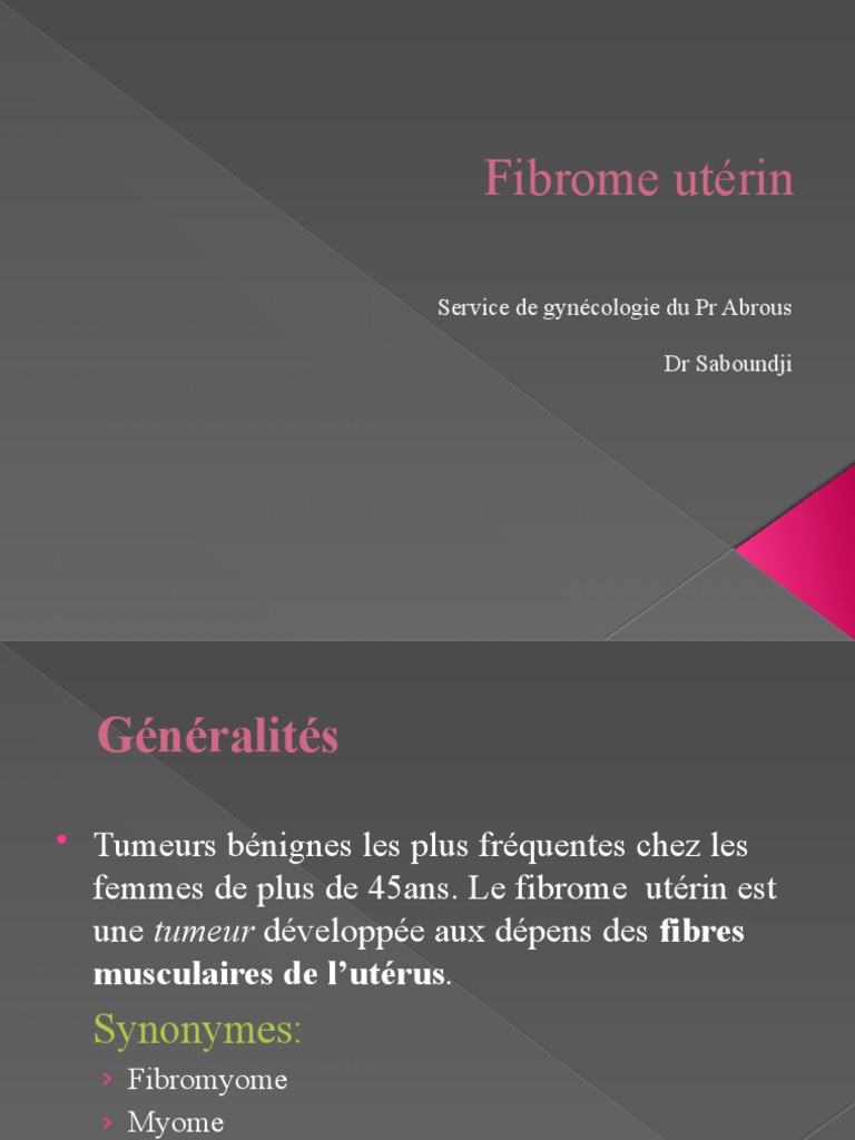 Tout Savoir Sur Le Fibrome Utérin – ASWV
