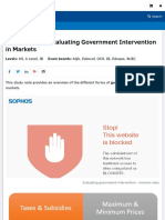 Analysing and Evaluating Government Intervention - Economics - Tutor2u