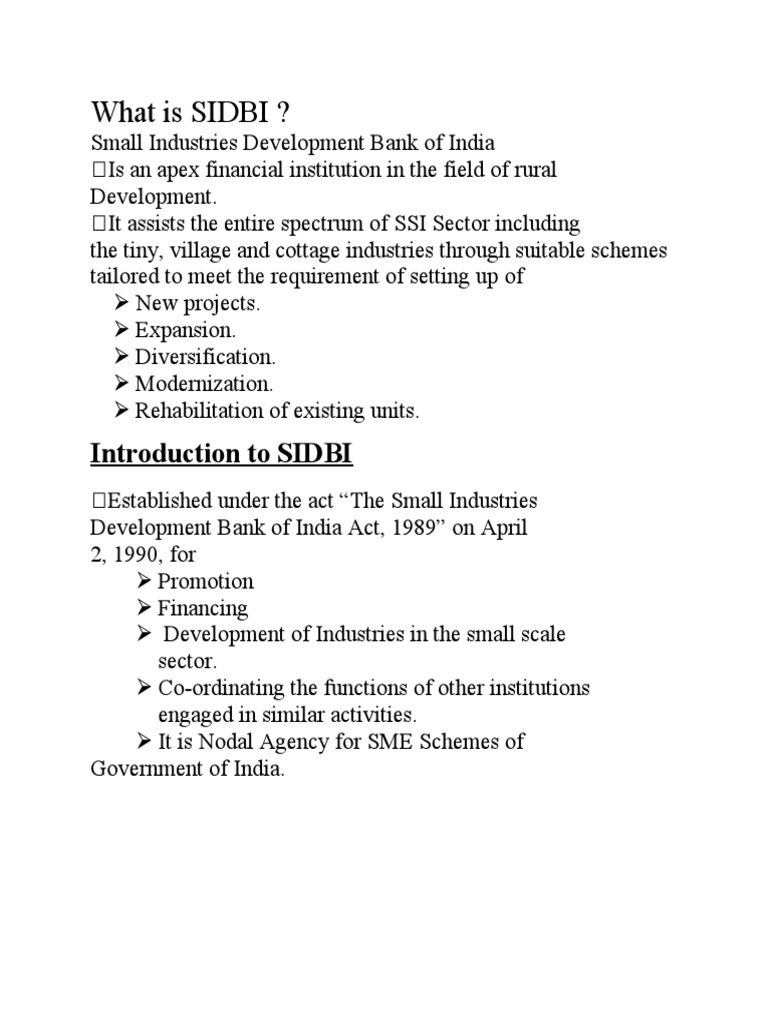 what-is-sidbi-pdf-small-and-medium-sized-enterprises-microfinance