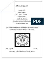 "Medical Negligence": 26th August 2019 Chanakya National Law University, Patna