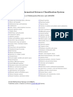 Msc2020-Mathematical Sciences Classification System: Editors of Mathematical Reviews and Zbmath