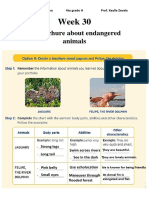 Week 30: E! Brochure About Endangered Animals