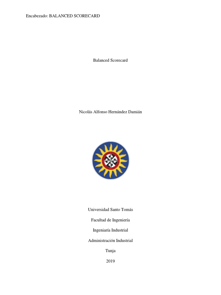 Balanced Scorecard | PDF | Cognición | Business