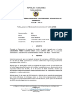 I - Fallo 2020-0058-00 Inexistencia de Derecho Vulnerado