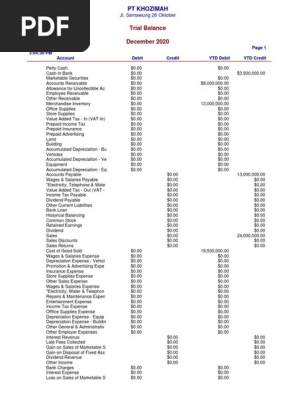 Trial Balance