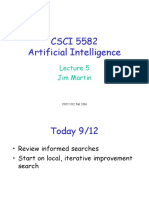 CSCI 5582 Artificial Intelligence: Jim Martin